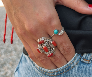 Anillo ABACA -turquesa-