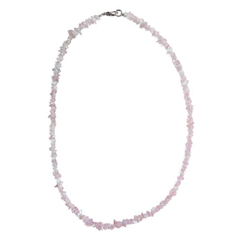 Collar ce cuarzo rosa 