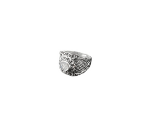 Anillo TREN -piedra luna-