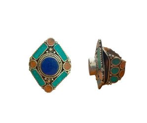 Anillo de minerales naturales