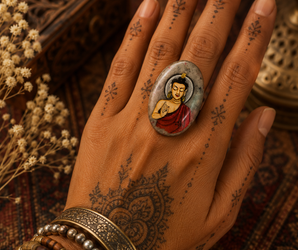 Anillo DIVYA-piedra luna-