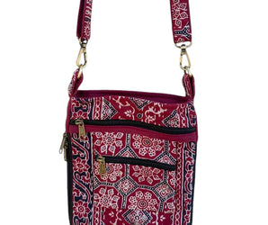 Bolso con tela Kantha