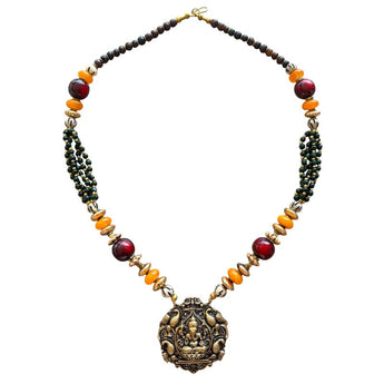 Collar de latón con Ganesh
