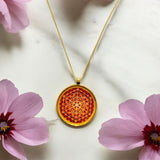 Collar de latón con árbol de la vida 