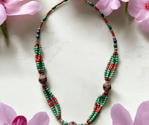 Collar de alpaca y piedras naurales