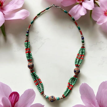 Collar de alpaca y piedras naurales