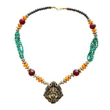 Collar de latón con figura de Ganesh