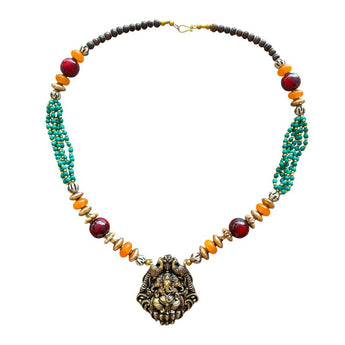 Collar de latón con figura de Ganesh
