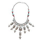 Collar de alpaca con minerales naturales 