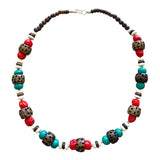 Collar de cuentas de madera