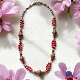 Collar de alpaca y piedras naturales