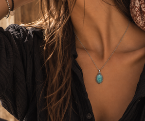 Collar ZULE -amazonita-