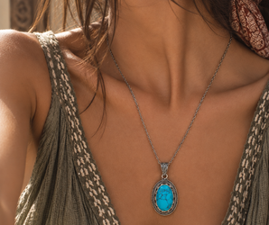 Collar JADI -turquesa-