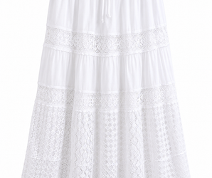 Falda blanca ibicenca
