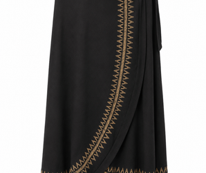Falda pareo con block print