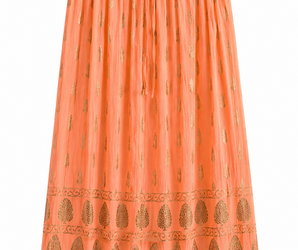 Falda india con puntilla
