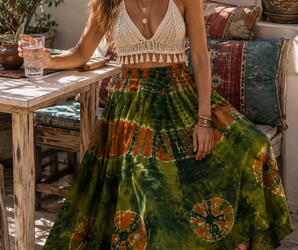 Falda algodón tie dye