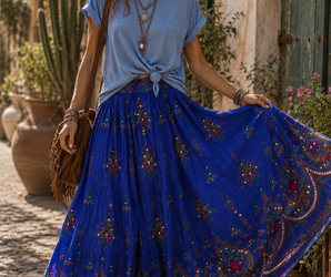 Falda india lentejuelas