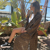 Kimono de algodón con diseño bohemio
