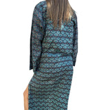Kimono con estampado étnico
