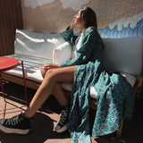 Kimono con estampado geométrico y étnico