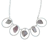 Collar con cuarzo rosa