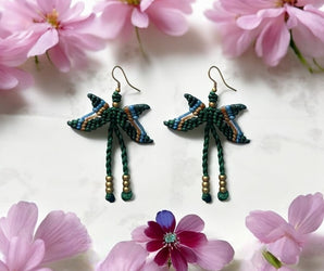 Pendientes de macramé con diseño original y elegante 