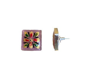 Pendientes Gyer-cuarzo rosa-