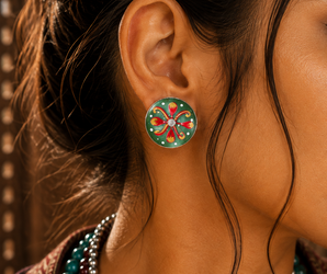 Pendientes Dher-aventurina-