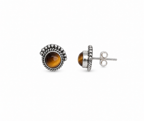 Pendientes GEMS -ojo de tigre-