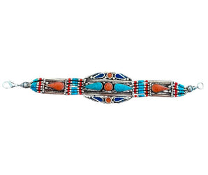 Pulsera étnica con minerales 