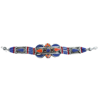 Pulsera étnica con minerales naturales 
