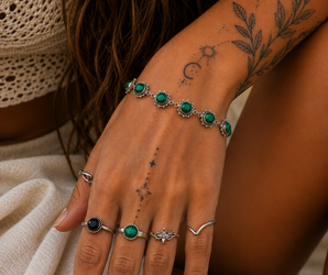Pulsera FAHU -malaquita-