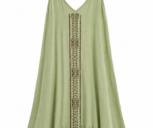 Vestido block print