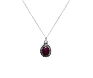 Collar OKAL -rubí-